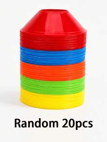 1/15/20 chiếc Đĩa đánh dấu sân bóng đá, Bảng đánh dấu tròn, Biển báo đường phố, Cọc tập luyện nhanh nhẹn, Rào chắn đường nhỏ - Nhiều màu - Xem 10