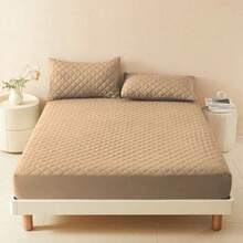 Waterproof Mattress Protector (Single, Standard, Queen, King) - Various Colors - Khaki - View 5