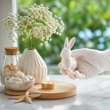 Gants jetables blancs en nitrile, gants de tatouage, gants de nettoyage ménager, peinture, bain d'animaux de compagnie, gants jetables imperméables, convenant aux deux mains, utilisation dans plusieurs scénarios, cadeau de Noël, cadeau d'Halloween, nettoyage - Blanc - Voir 4