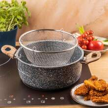 Garnek do friedtek 24 cm / 4 L z koszykiem i pokrywką - Visualizzare 4