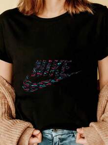 Women T-Shirts - Black - View 3