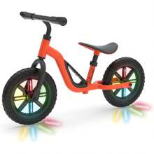 Chillafish Charlie - Entrenador de Bicicleta de Equilibrio Ligero de 12 Pulgadas para niños de 2 a 5 años, con asa de Transporte, reposapiés Integrado, Asiento Ajustable, manubrio y neumáticos sin - Beige - Ver 1