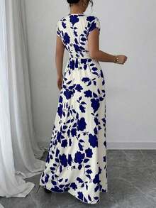 YHHElenzga Vestido con estampado floral elegante, adecuado para el uso diarioYHH - Multicolor 7 - Ver 8