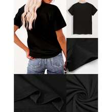 Women T-Shirts - Black - View 4