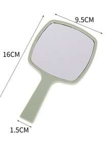 1pc Handheld Mirror, Matte Finish, Ergonomic Handle, Multi-Scenario Decor, Christmas/Wedding/Valentine's Day Gift, Mother's Day Surprise Gift - Multicolor - View 3