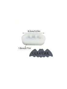 1 khuôn silicon hình dơi bị thương và bí ngô chủ đề Halloween tự làm - Dơi bí ngô bị thương - Xem 7