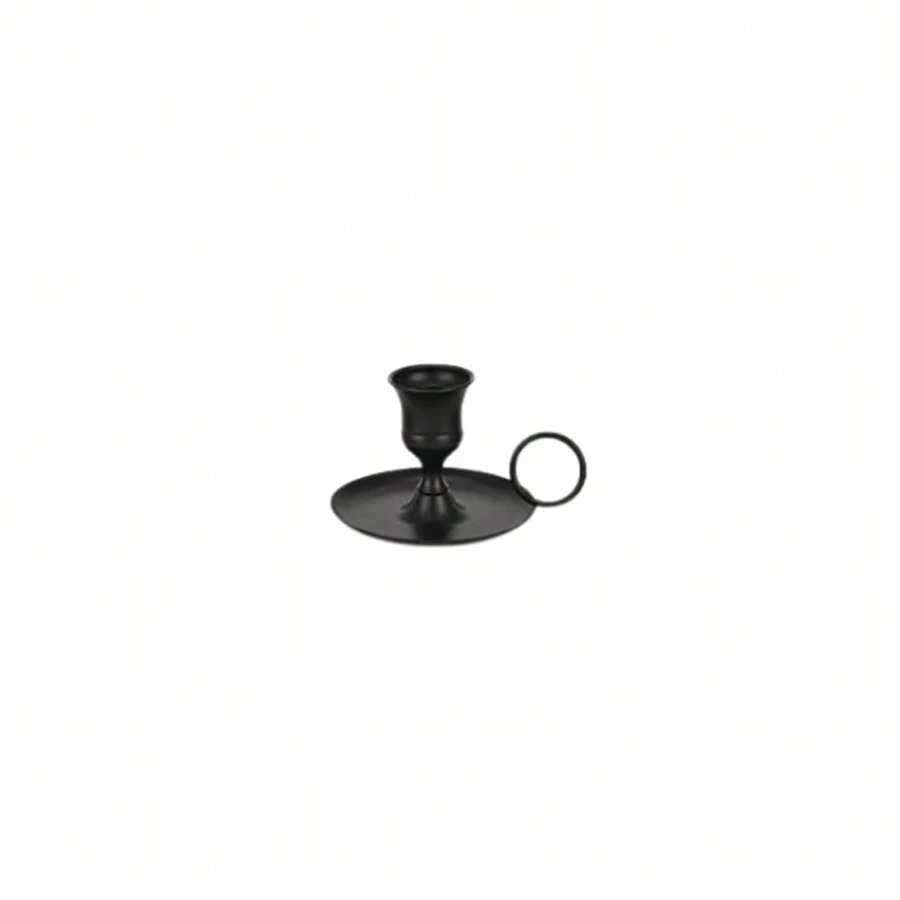 Metal Candle Holder Desktop Candlestick Ornament Candle Holder with Handle Centerpiece Festive Wedding Decoration - A2 - Ver 1