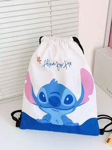 Disney 1个迪士尼背包,卡通抽绳背包,儿童背包,可扩展胸包,旅行包,多功能收纳包,时尚手提包,牛津布单肩包 - 彩色 - 查看 13