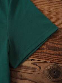 NostaNoir Camiseta de manga corta con estampado de árbol y luna para verano, camisetas gráficas para mujer - Verde - Ver 3