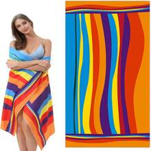 Beach Blanket Waterproof Sandproof Beach Mat 79" X 55"For 2-6 Adults Quick Drying Outdoor Picnic Mat Beach Accessories For Travel, Camping, Hiking - Blue+Grey - View 9