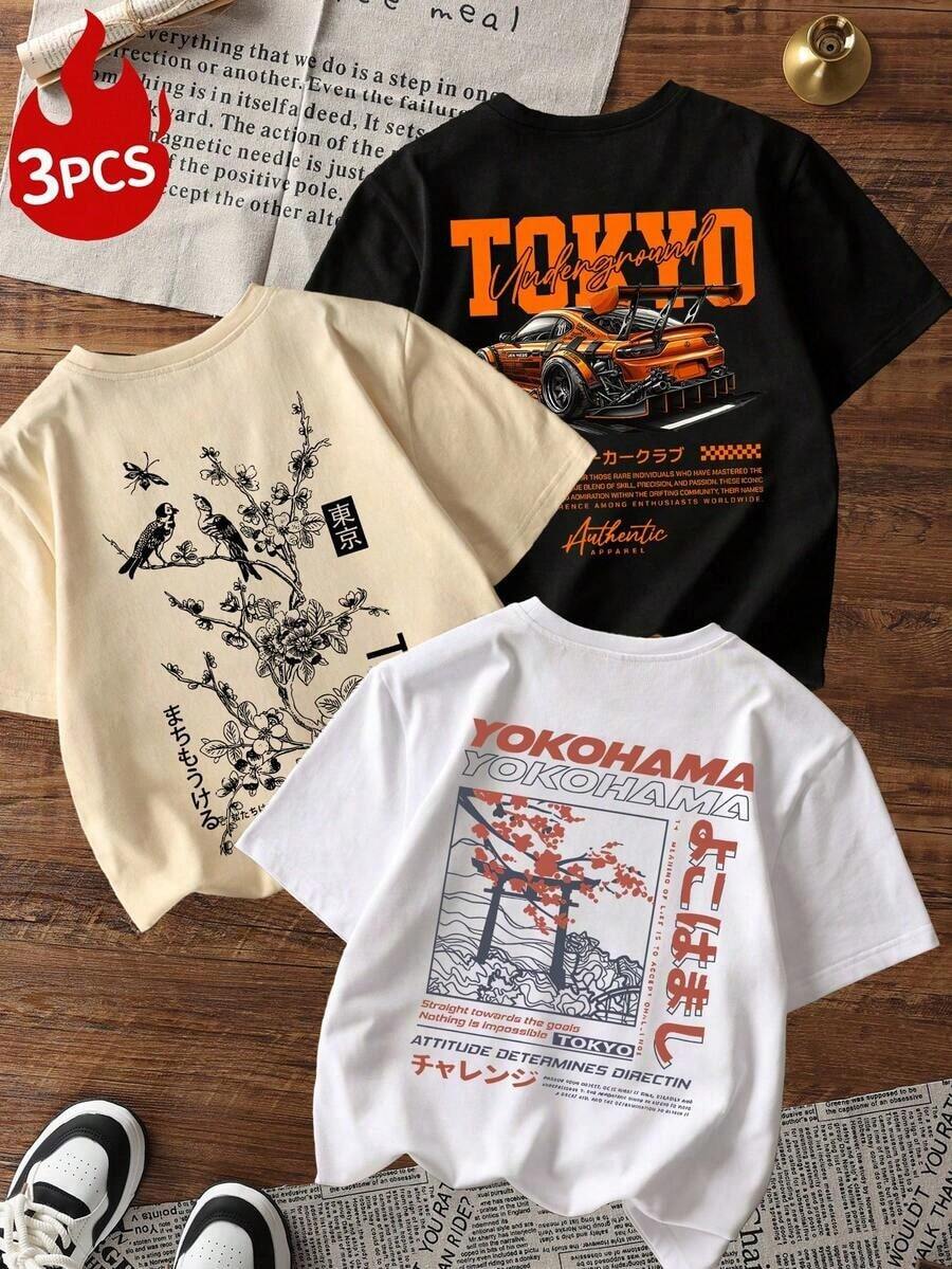 Choose 1 Item From 3 Colors: Women's Short-Sleeved T-Shirts With A Round Neck, Casual And Colorful Style, With A Letter And Lemon Print "LIMON CELLO", Elegant And Suitable For Daily Wear, Holidays And Summer - 白色 - 查看 1