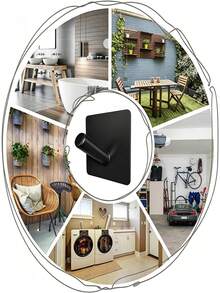 Móc treo tự dính chống thấm nước, móc treo áo choàng tắm bằng thép không gỉ, móc treo áo khoác tự dính chịu lực cao, móc treo khăn bằng thép không gỉ dùng cho túi xách, khăn tắm, áo choàng, mũ, tạp dề – Không cần khoan, dùng cho phòng tắm, nhà bếp, khách sạn. - Nhiều màu - Xem 2