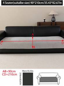 1 chiếc vỏ đệm sofa bằng vải chenille mềm mại, thoải mái, kiểu dáng hiện đại tối giản, chống trượt, dùng được quanh năm, chống bụi và dễ vệ sinh, mềm mại và không phai màu, thân thiện với thú cưng, phù hợp cho phòng ngủ, văn phòng, phòng khách, sofa hình chữ L và sofa 1/2/3/4 chỗ ngồi. - Màu Xám nhạt - Xem 19