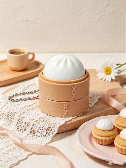 1pc 3d Printing Mini Pancake Pan Pressure Relief Toy Keychain,Realistic Steamed Bun Clicker Keychain,Fidget Clicker Miniature Toy Bag Charm Accessory,3d Printing Bag Chain Accessories,Bag Pendant,Bag Charm Pendants,Bag Chains,Bag Chain Charms ,Rope Bag Pendants,Bag Charm Decoration Pendant,Bag Decoration- Sensory Stress Relief Toy, Cute Food Pendant Suitable For Backpacks And Key