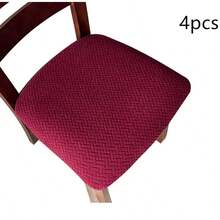 2/4pcs Stretch Seat Cushion Covers For Dining Room Chair Seat Slipcovers Kitchen Chair Covers - Multicolor - View 14