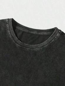 Men's And Women's 100% Cotton Florida Publix Graphic T-Shirt, Streetwear, Short-Sleeved Black T-Shirt For Women, Summer Style - 黑色 - 查看 3