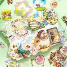 Bộ văn phòng phẩm chủ đề gấu dễ thương, bao gồm sổ tay, sticker, vật liệu làm album ảnh và hộp quà. - 1 Set - Xem 7
