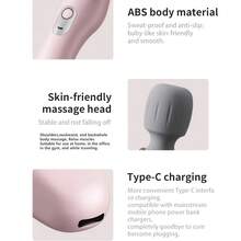 Powerful Handheld Fascia Stick, Wireless Charging Multi Gear Personal Relaxation Device, Soft Silicone Head, Type-C Charging, Portable Fascia Stick Suitable For Neck, Shoulder, Back And Waist, Suitable For Home Use, Daily Use In The Gym - Multicolor - View 3