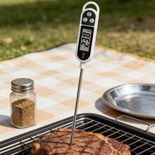 1pc Digital Food Thermometer, Outdoor BBQ Precise Measurement Tool, Kitchen Meat Baking Temperature Gauge With Hanging Loop, Portable Cooking Center Temperature Sensor, Practical Tool To Enhance Culinary Experience, Home & Commercial Use - M - View 9