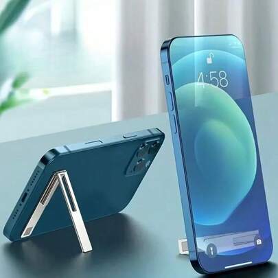 1 Ultra-Thin Minimalist Foldable Phone Holder, Portable Adhesive Phone Case Holder, Invisible Mini Metal Phone Holder, Portable Universal Back Holder