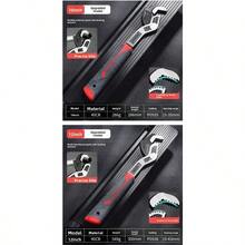 Cờ lê điều chỉnh 8 inch, thiết kế tự khóa, độ cứng cao, bền bỉ, dùng để sửa chữa. - A - Xem 12