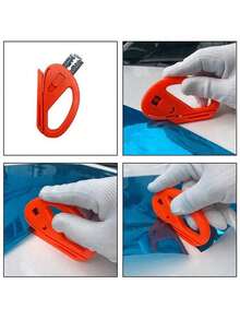 9/10/13pcs Car Wrap Vinyl Film Tool Kit With Felt Squeegee, Wall Paper Tools, Plastic Scraper, Self-Adhesive Film Trimming Tools - A - View 6