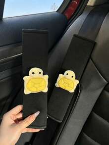 Breathable Cute Turtle Shoulder Strap Cover, Creative Small Turtle Car Safety Belt High-End Shoulder Pad Cover, Car Protective Sleeve, Suitable For All Seasons, For Women - Turtle - View 3