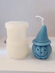1pc Halloween Evil Pumpkin DIY Silicone Mold - White - View 3