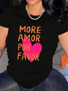 1 Women's Casual Short Sleeve T-Shirt, 100% Thick Cotton - Comfortable Round Neck, Soft And Pretty T-Shirt, 180g 100% Cotton. - 黑色 - 查看 12