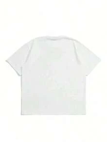 Camiseta de manga corta con cuello redondo y estampado geométrico para hombre 8SRK - Blanco - Ver 4