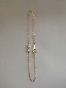BALMORA 1 chiếc vòng tay bạc Sterling 925 thời trang, thanh lịch, dễ thương, hình nơ đính đá Zirconia lấp lánh, thích hợp đeo hàng ngày cho nữ, làm quà tặng tình bạn, sinh nhật. - Vàng - Xem 7