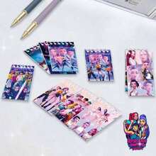 10 cuốn vở gáy xoắn hoạt hình K-Pop - Thiết kế nhân vật hoạt hình dễ thương, 24 trang, vở nhỏ gọn tiện dụng cho trẻ em, quà tặng ngày lễ hoàn hảo [Giao hàng ngẫu nhiên] - Nhiều màu - Xem 2