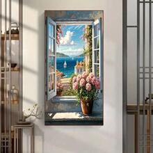 1 Set 30x40cm/11.8x15.7 Inch DIY Diamond Painting Kit, Frameless, Beautiful Scenery, Mixed Colors, Landscape Theme, All Seasons, Suitable For Home Decor, Living Room, Entryway, Bedroom And Lovely Artwork - Multicolor - View 18