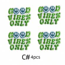 8 件彩色正能量熨烫补丁，可缝制刺绣贴纸修补补丁，适用于 DIY 工艺品、衣服、夹克、牛仔裤、连衣裙、背包、帽子、装饰品、礼品 - 彩色 - 查看 8