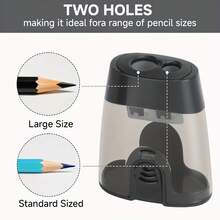 1 cái gọt bút chì kẻ mắt và lông mày cao cấp 5 lỗ + 1 cái gọt bút chì kẻ mắt và lông mày cao cấp 2 lỗ, gọt bút chì đa năng với thiết kế 5 lỗ và 2 lỗ, dụng cụ gọt bút chì trang điểm tiện dụng cho kẻ mắt, lông mày, trang điểm, văn phòng, trường học. - Hồng - Xem 9