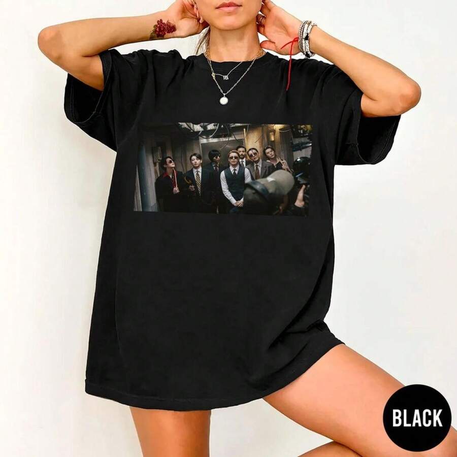 Camiseta   Arirang 2026 World Tour, mercancía vintage del concierto de los Bangtan Boys.ropa de calor mujer maija maija mujer luargla deeka ontre mujer premium ontre  mujer blusa casual mujer blusas casuales para dama - Negro - Ver 1