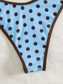 Set de 2 bikinis sexy y de moda en negro y blanco para mujer, ropa de playa de verano para vacaciones - azul cielo - Ver 6