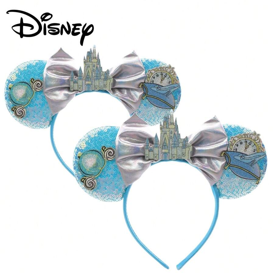 Băng đô tai chuột Mickey của Disney, Lâu đài thần tiên màu xanh dương, Phụ kiện chụp ảnh chất lượng cao, Đa năng, Thích hợp cho công viên giải trí, tiệc tùng, sử dụng hàng ngày, sinh nhật, ngày lễ, Phụ kiện trang trí tóc, Đồ dùng tiệc sinh nhật, Vật dụng cần thiết khi đăng ký, Phụ kiện phong cách cổ tích dễ thương - Xem 1
