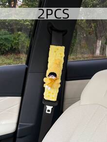 1/2 buah Pelindung Bahu Sabuk Pengaman Mobil Motif Bintang & Kucing Baru, Sarung Pelindung Lembut dan Lucu - beraneka warna - View 9