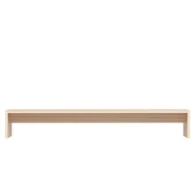 Soporte para monitor vidaXL 100x27x15cm Madera maciza de pino - Marrón - Ver 4