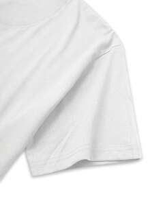 Women's Casual Comfortable Short Sleeve T-Shirt With Round Neck, Queen Of Hearts Holding A Wine Glass. Stylish And Modern Regular Length Round Neck Tops For All Seasons. Fashionable Daily Wear. Suitable For Spring And Summer Women's Clothing. Everyday Wear For Sweet Girls Or Students. Cool And Sweat-Free Clothing In Summer. Elegant Party Outfit. T-Shirt For Elegant Ladies. Blouses Suitable For Curvy Women. - 白色 - 查看 5