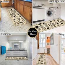 1 buah Keset Dapur, Karpet Drainase Tahan Lama, Cocok untuk Dapur, Ruang Tamu, Pintu Masuk, Balkon, Dekorasi Rumah, Anti-Selip, Kedai Kopi, Bar, Liburan, Pesta, Kamar Tidur, Alas Hewan Peliharaan, Dekorasi Kamar Mandi - MultiWarna - View 6