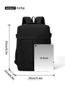 myco bags 真空壓縮後背包，航空機艙行李袋，飛機後背包，適用於 Ryanair & Wizz Air 40x30x20CM，輕量女款旅行後背包，2026 新款極簡學生後背包，男款大容量旅行袋，開學禮物 - 彩色 - 查看 4