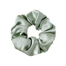 Bộ 4 dây buộc tóc bằng satin màu hồng/xanh navy/xám kèm túi dây rút, phụ kiện tóc cho nữ, quà tặng ngày Valentine/Ngày của Mẹ. - Hồng - Xem 10