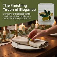 6pcs Yellow Lemon Napkin Rings, Wholesale Banquet Table Napkin Rings - Gold - View 1