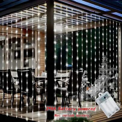 Battery Powered Decorative LED String Lights, Home Backdrop Curtain Lights, Wedding Decor, Indoor/Outdoor Holiday Party Lights