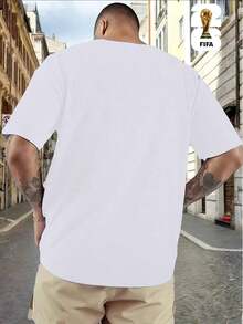 FIFA World Cup Authorization 2026 World Cup Soccer Themed Series Casual Tee - Outdoor Tee For Casual Wear, Ideal For Casual Daily Wear. 2026 World Cup - 白色 - 查看 4