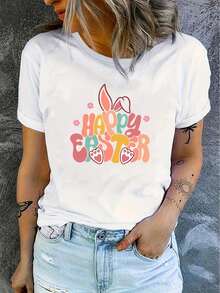 Dam-T-shirts - Vitt - Visa 1