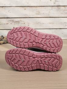 Van Skr Women's Knitted Mesh Breathable Casual Sports Shoes, Lightweight Comfortable Versatile Daily Student Wear, Stylish Commute Non-Stuffy Lace-Up Shoes - Caking Powder - View 7
