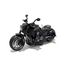 Miniature Diecast Motorcycle Toy For Children And Collectors With Sound, Light, And Friction - 08 Powerful Preta - View 1